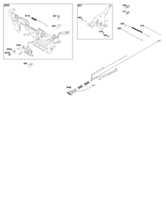 Controls Group Diagram and Parts List for 613477-0250-J1 400000 - 699999 Briggs and Stratton Engine